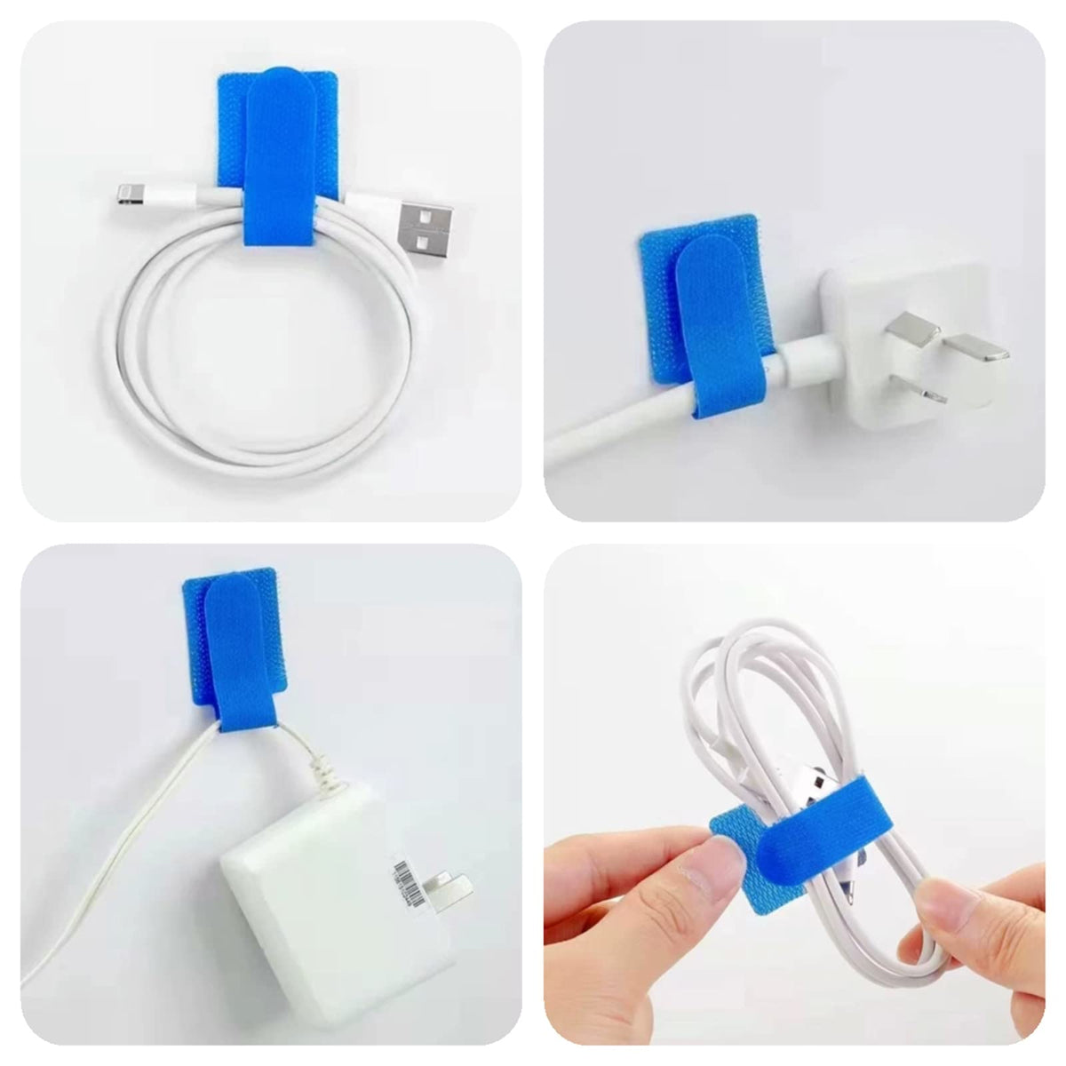 Sikunuo | Self-Adhesive Reusable Cable Organizer Set