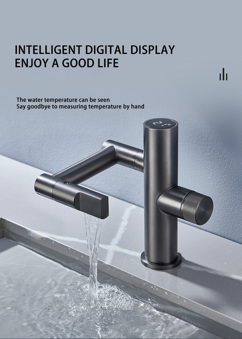 Sikunuo | Hydroelectric Rotating Modern Smart Waterfall Faucet