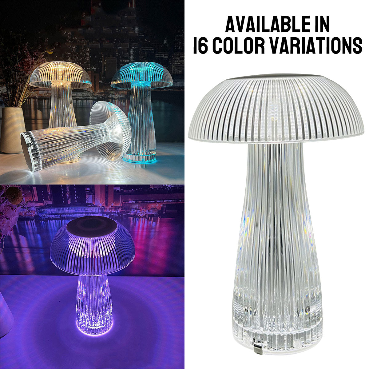 Sikunuo | Rechargeable Led Mushroom Table Lamp
