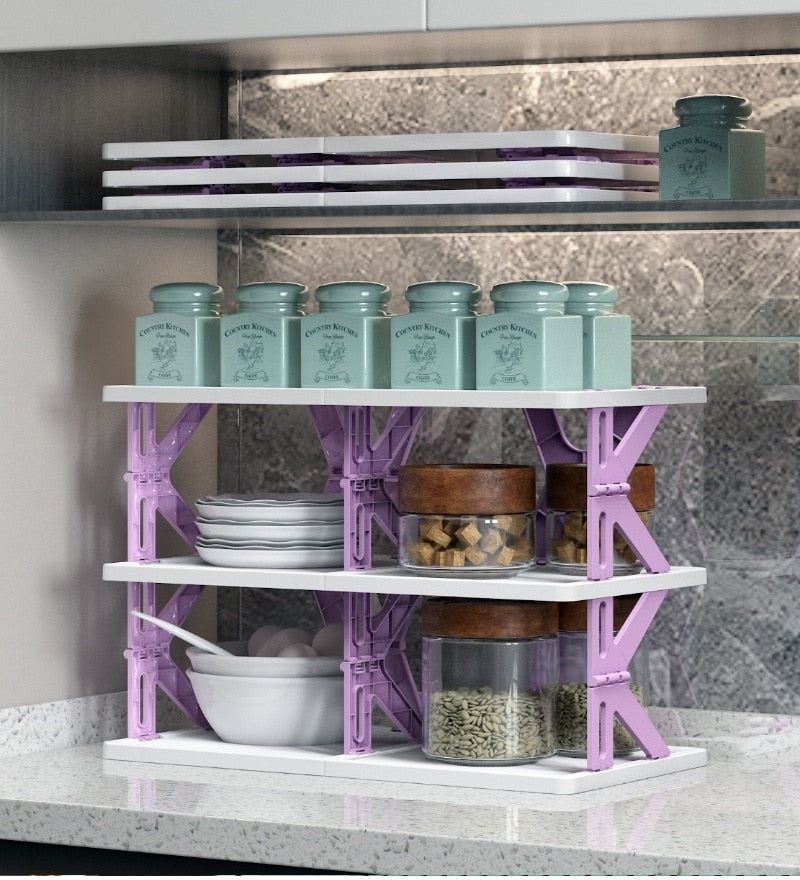 Sikunuo | Space Saving Foldable Stackable Shoe Storage Rack