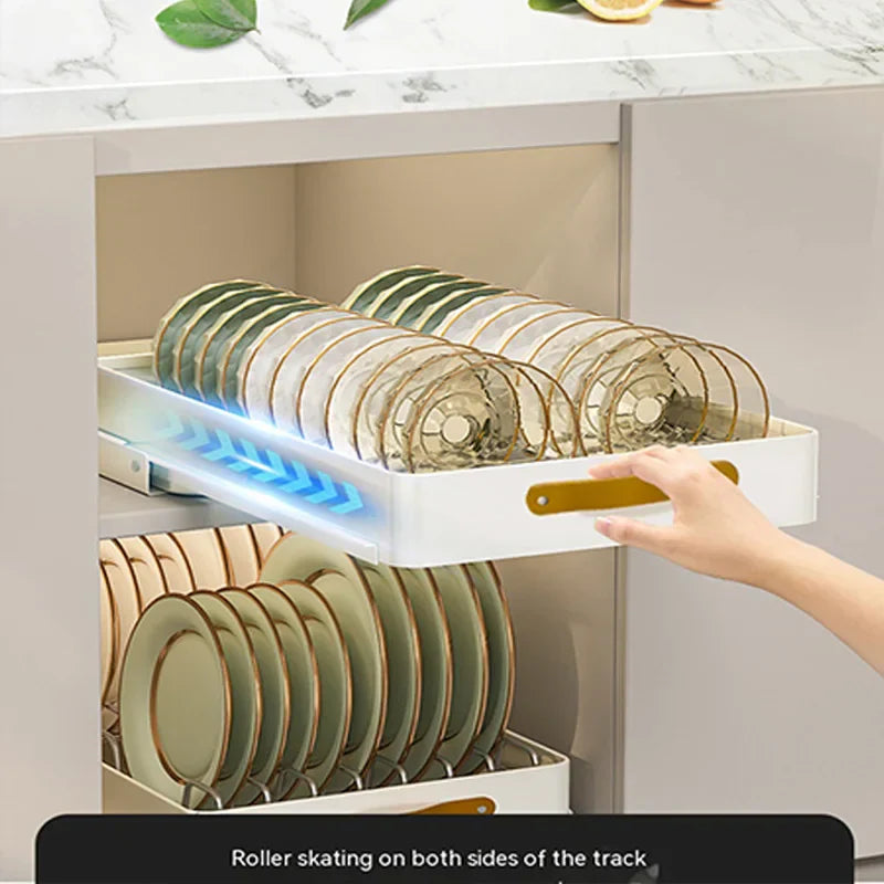 Sikunuo | Stainless Store Kitchen Cabinet Pull-Out Sliding Organizer