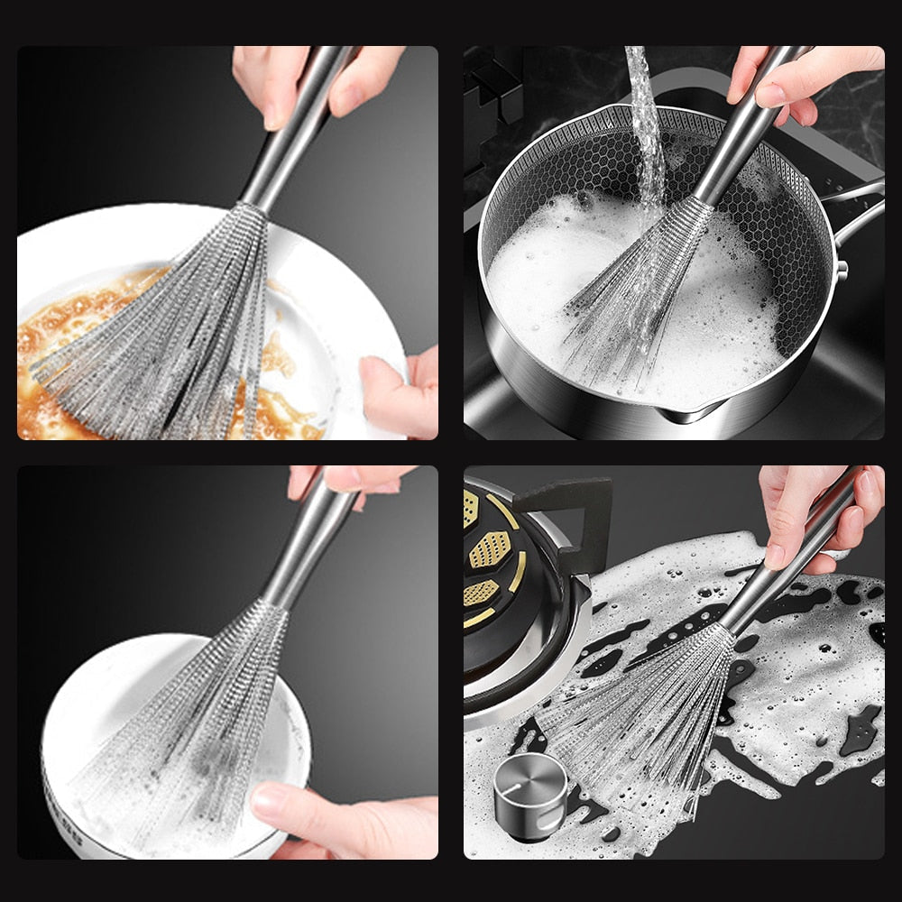 Sikunuo | Anti-Scratch Easy Pan Cleaning Brush