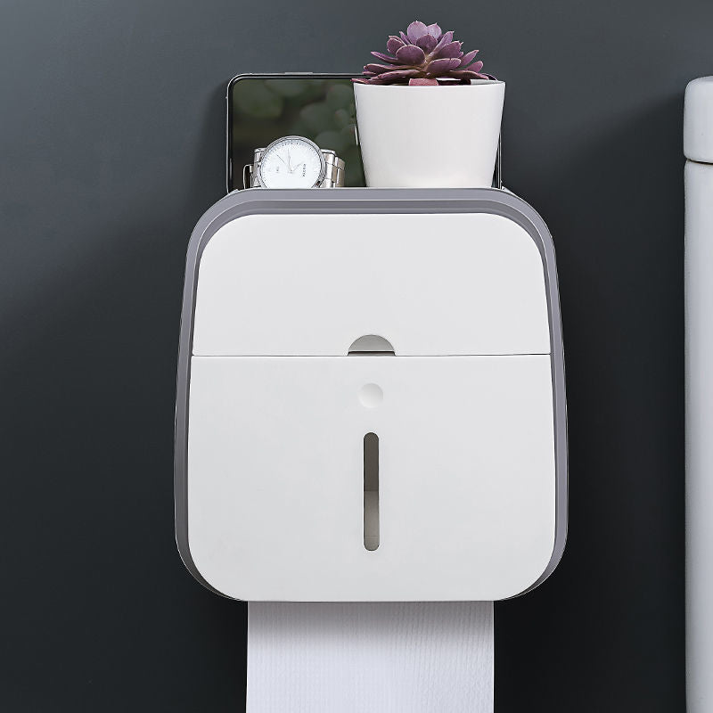 Sikunuo | Wall-Mounted Bathroom Organizer Tissue Box Holder