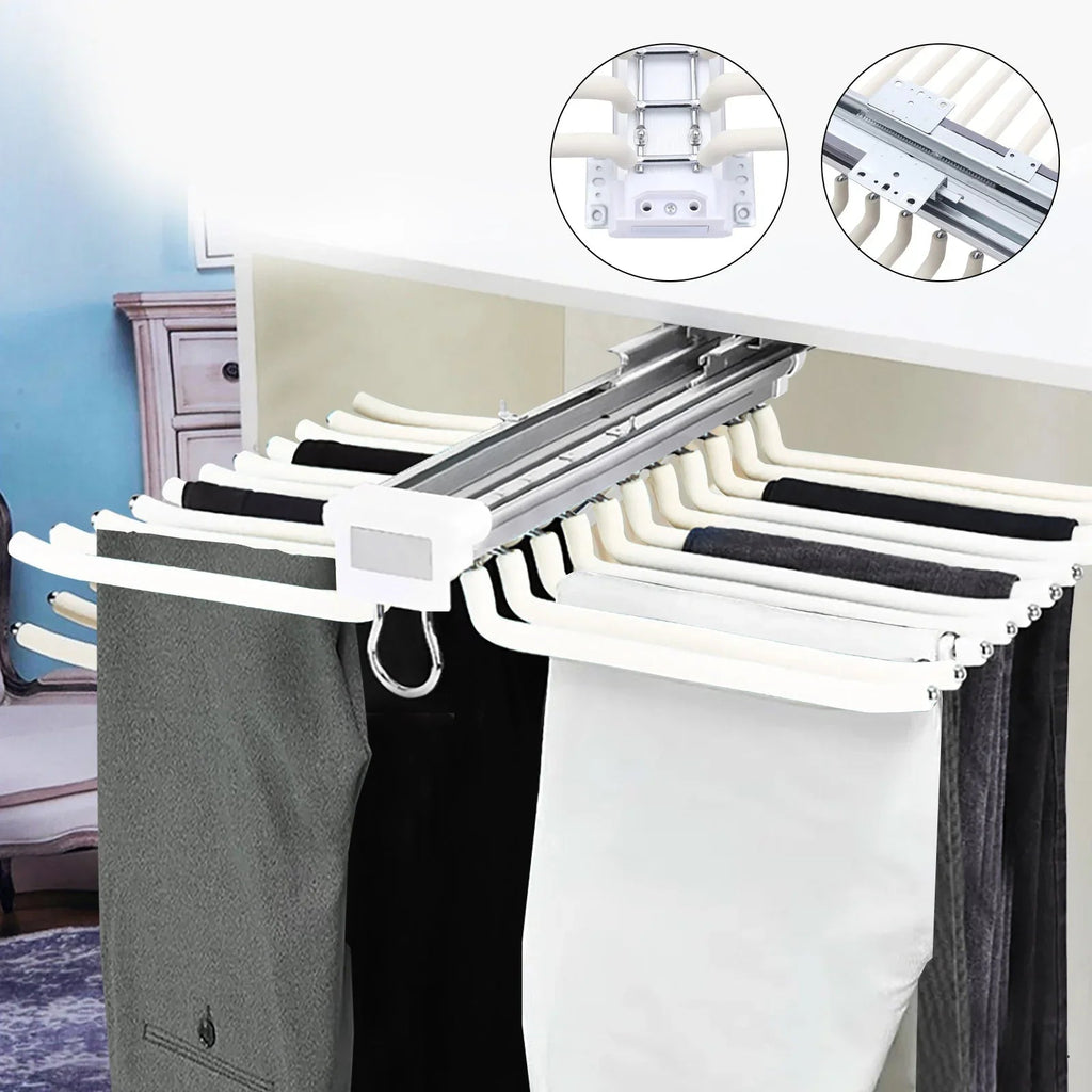 Sikunuo | Smart Slide-Out Rail Cloth Organizer