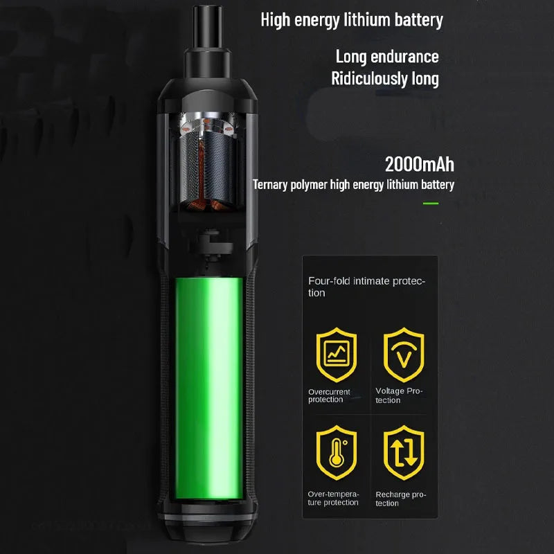 Sikunuo | Mini Cordless Rechargeable Electrical Screwdriver Drill Tool Set