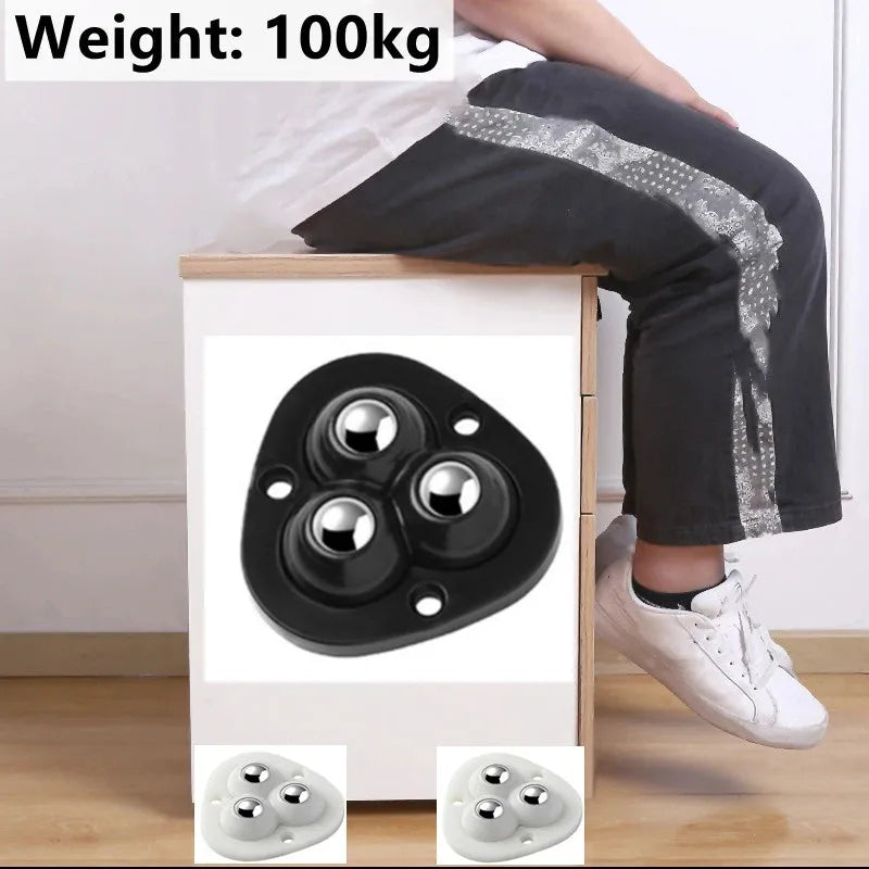 Sikunuo | Self-Adhesive Full Rotating Furniture Mover Wheel Rollers