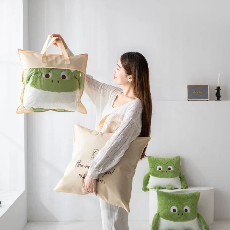 Sikunuo | Cozy Dreams Mini Monster Quilted Pillow Blanket