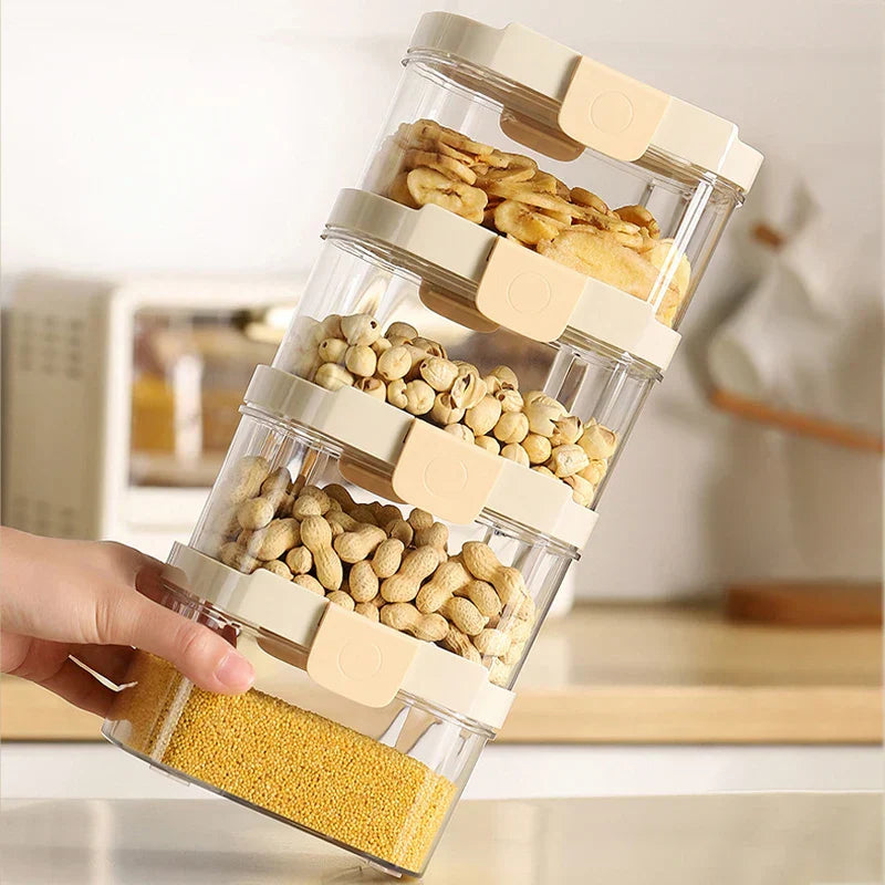 Sikunuo | Stackable Transparent Snap-Lock Storage Box
