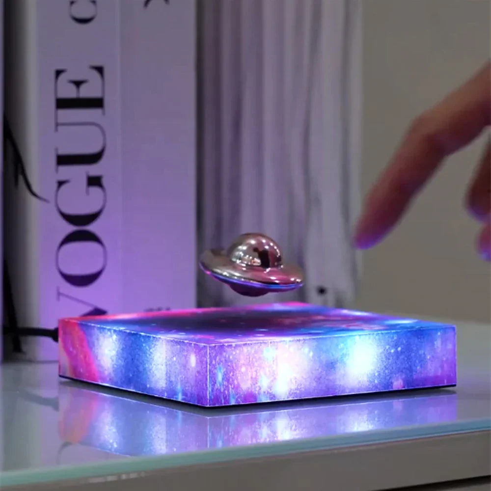 Sikunuo | Magnetic Levitating Spaceship Rotating LED Night Lamp