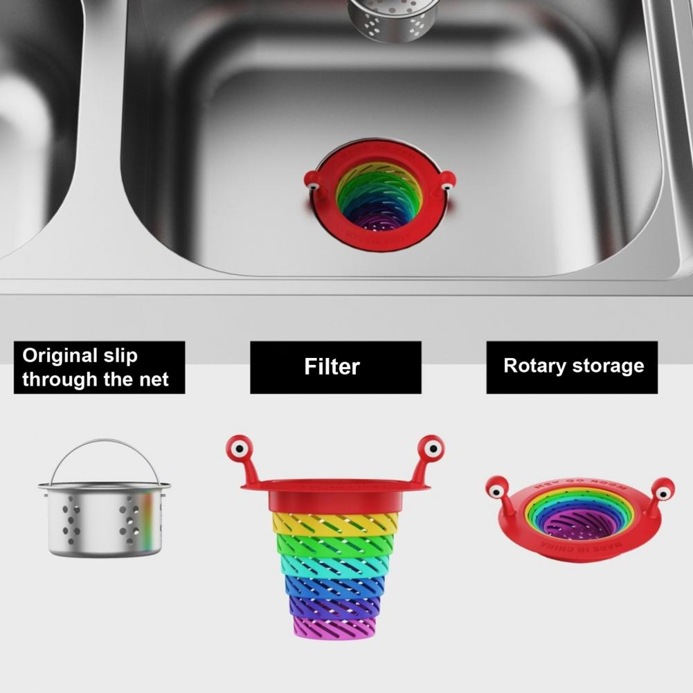 Sikunuo | Little Monster Colorful Foldable Sink Strainer Basket