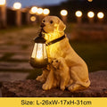 Sikunuo | Solar-Powered Outdoor Resin Dog Statue Lamp