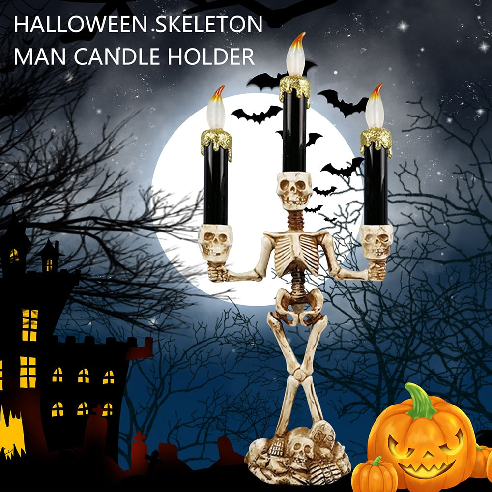 Sikunuo | Scary Skeleton Halloween Candle Lights