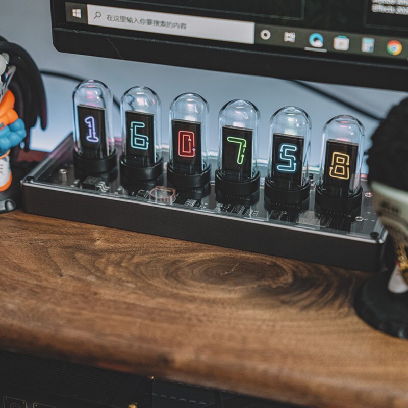 Sikunuo | Digital Creative Vintage Glass Tube Clock