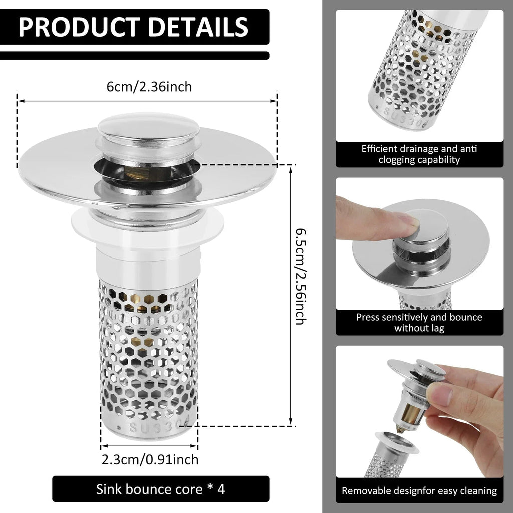 Sikunuo | Sink Drain Anti-Odor Hair Catcher Filter
