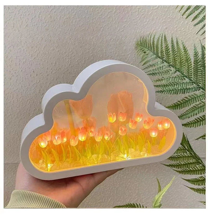 Sikunuo | Tulip Atmosphere Infinite Flowers Night Light