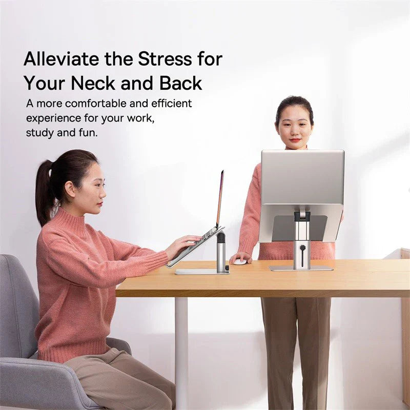 Sikunuo | Ergonomic Non-slip Height Adjustable Laptop Holder Stand