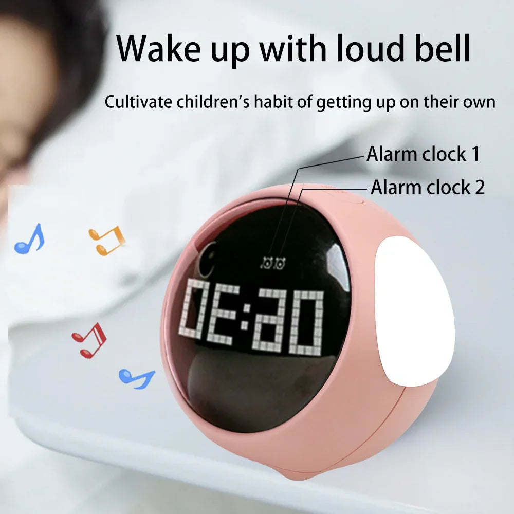 Sikunuo | Cute Expression Night Light Alarm Clock