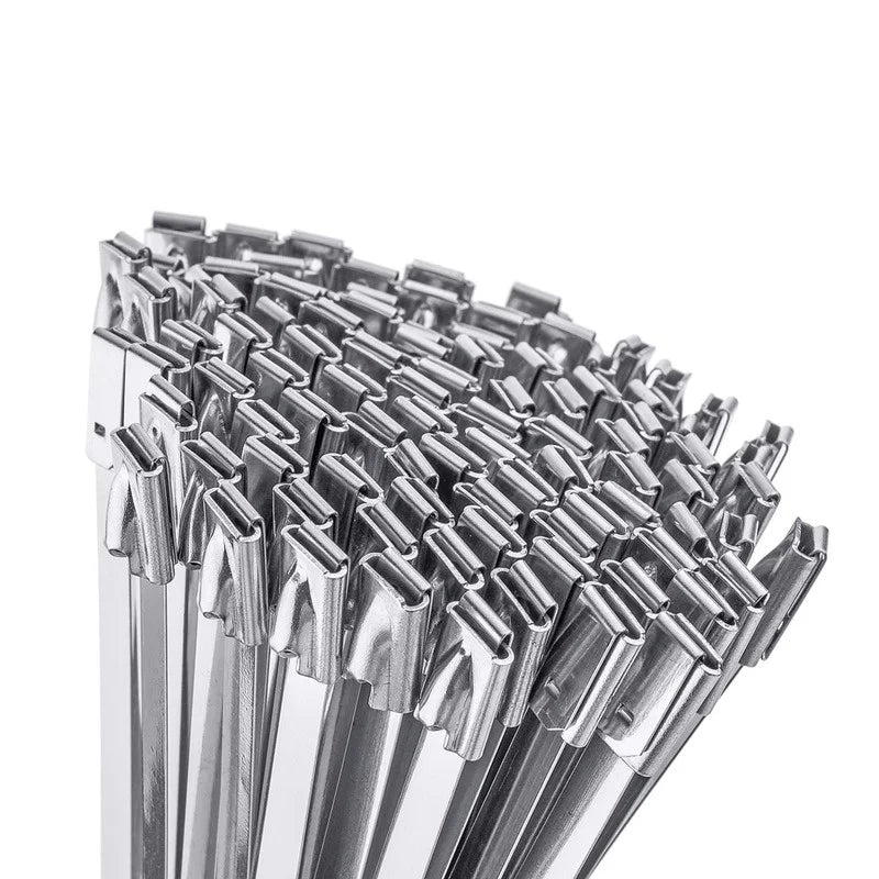 Sikunuo | Heavy-Duty Stainless Steel Cable Zip Ties