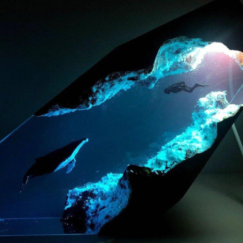 Sikunuo | Deep Sea Adventure Resin Diver Lamp Decor