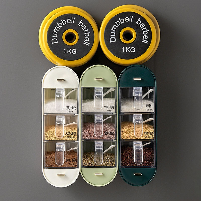 Sikunuo | Kitchen Organizer Wall-Mounted Seasoning Station