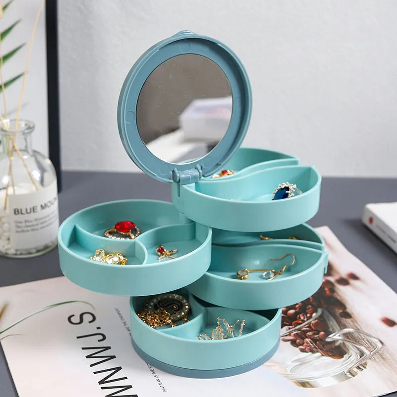 Sikunuo | Multi-Layer Rotating  Jewelry Organizer Storage