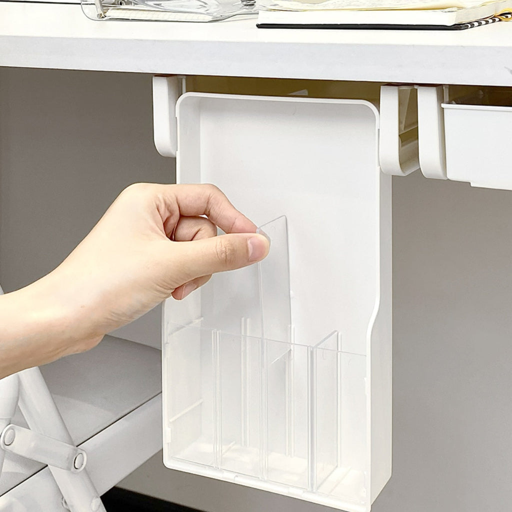 Sikunuo | Clever Under Desk Hidden Sliding Drawer Organizer