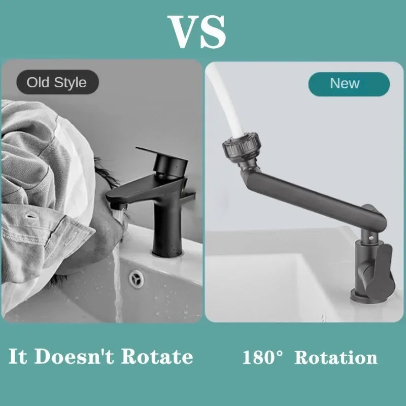 Sikunuo | Splash-Proof Mechanical Universal Rotatable Arm Faucet