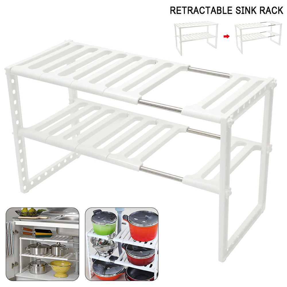 Sikunuo | Under Sink Magic Organizer Adjustable Rack