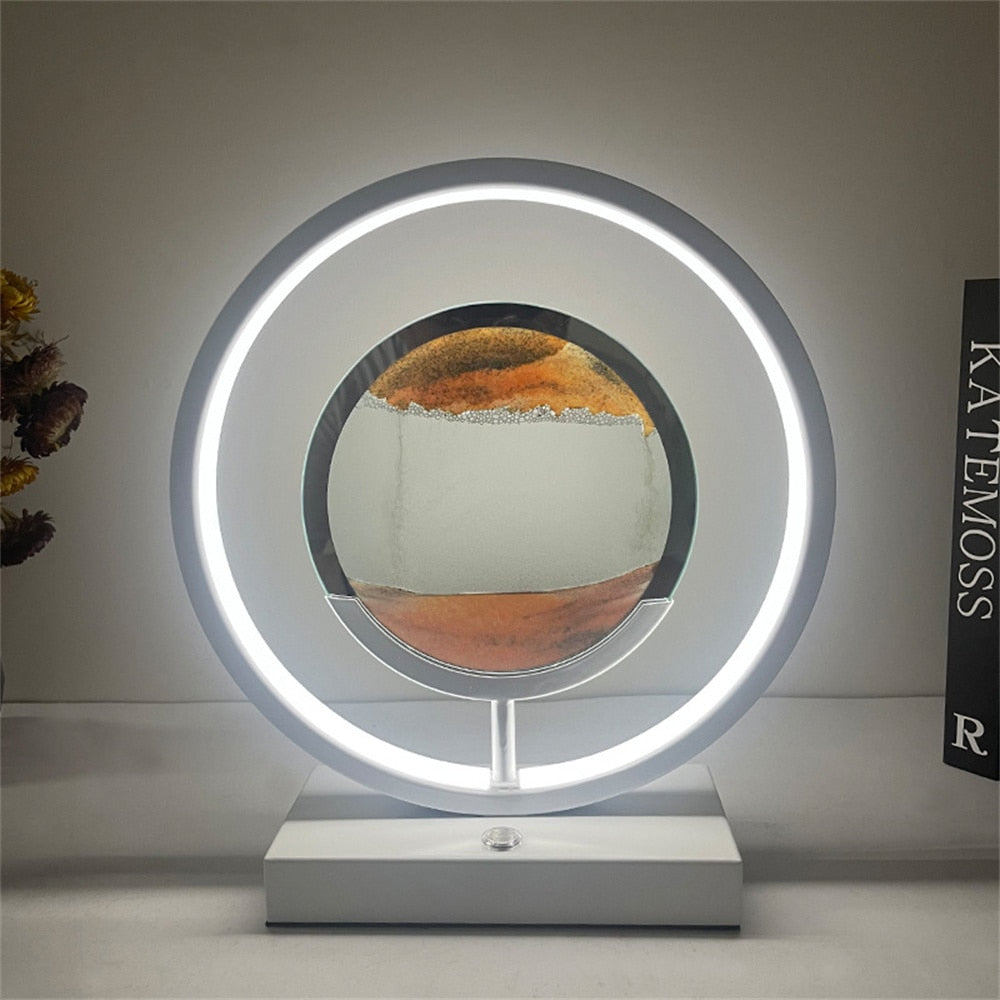 Sikunuo | 3D LED Flowing Sand Art Table Lamp