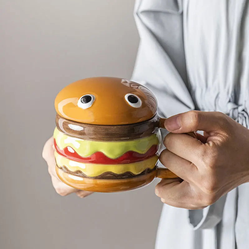Sikunuo | Yummy Hamburger-Shaped Ceramic Hamburger Mug