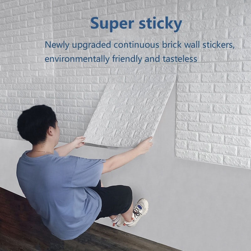 Sikunuo | 3D Self-Adhesive Soft Brick Wall Stickers
