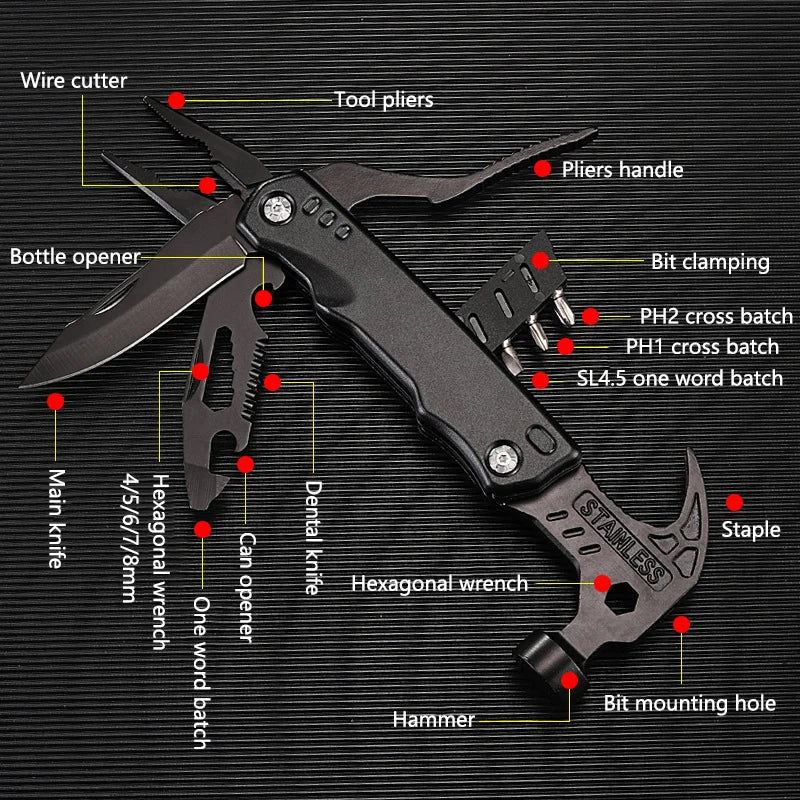 Sikunuo | Premium Stainless Steel Compact Outdoor Helper Tool