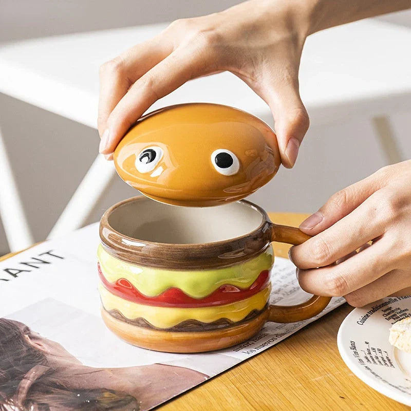 Sikunuo | Yummy Hamburger-Shaped Ceramic Hamburger Mug