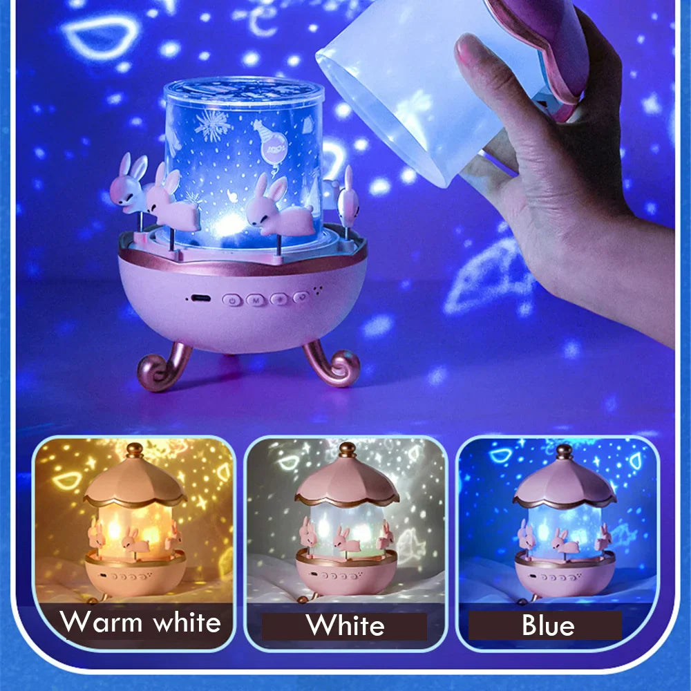 Sikunuo | Magical Bunny LED Night Light Projector