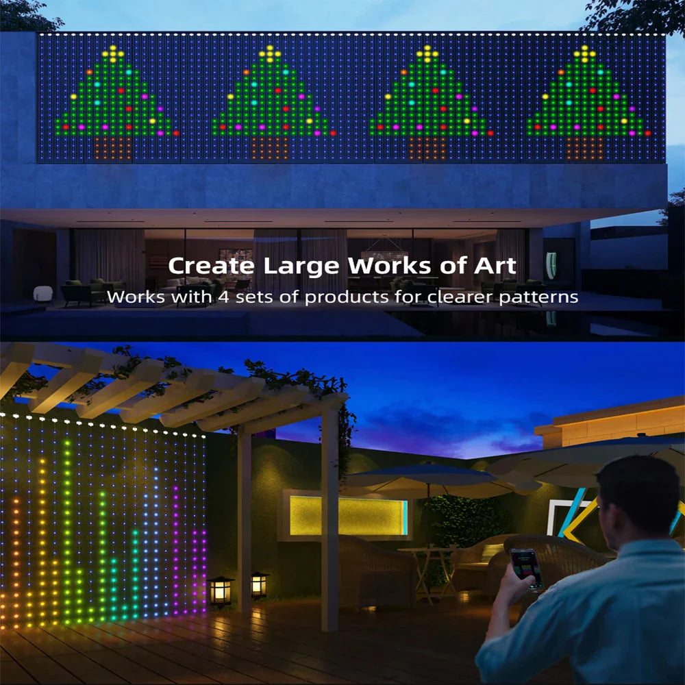 Sikunuo | Musical RGB Curtain Garland LED Window Lights