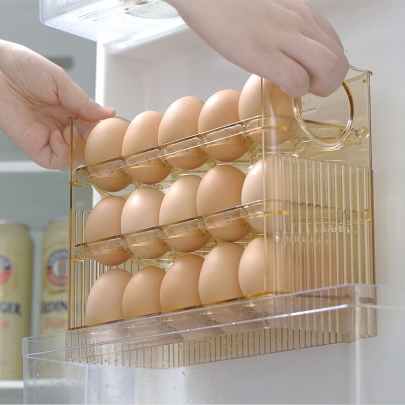 Sikunuo | Automatic Flip Egg Storage Rack