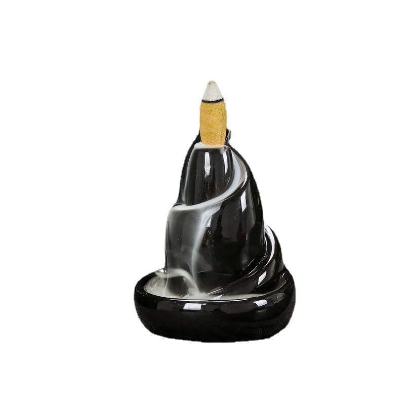 Sikunuo | Black River Ceramic Backflow Incense Burner