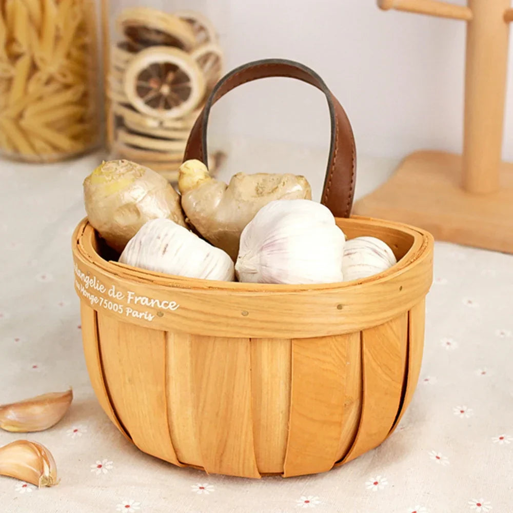 Sikunuo | French Market Handcrafted Wooden Basket