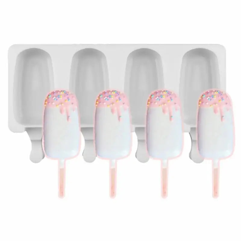 Sikunuo | 4-Rack Non-Stick Popsicle Ice Cream Mold