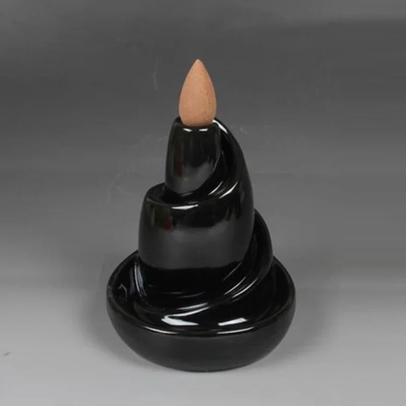 Sikunuo | Black River Ceramic Backflow Incense Burner