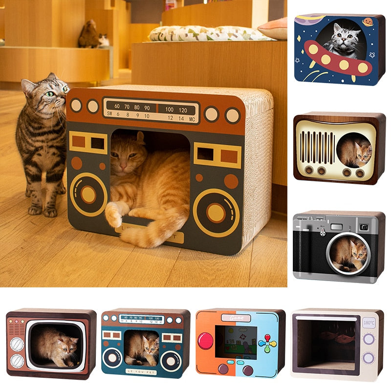 Sikunuo | DIY Vintage Cat Scratching Board Bed