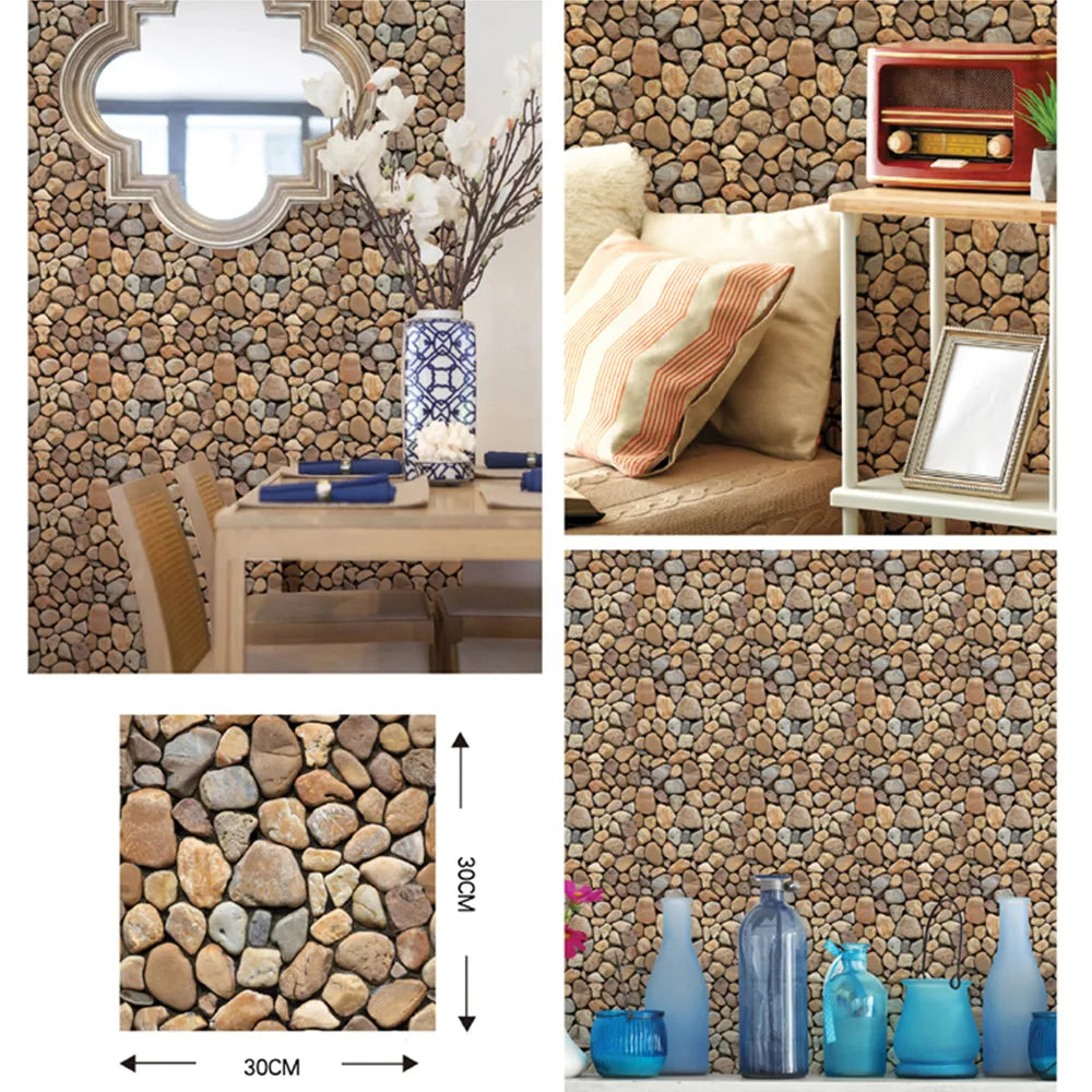 Sikunuo | 3D Wall Brick Pattern Decal