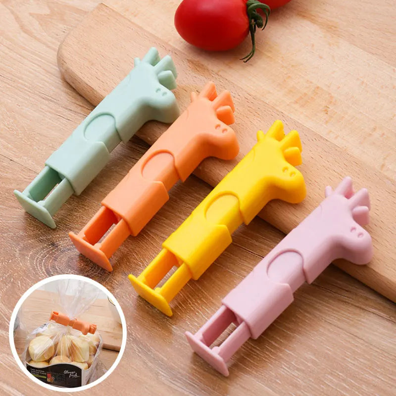 Sikunuo | Cute Giraffe Plastic Bag Sealing Clip