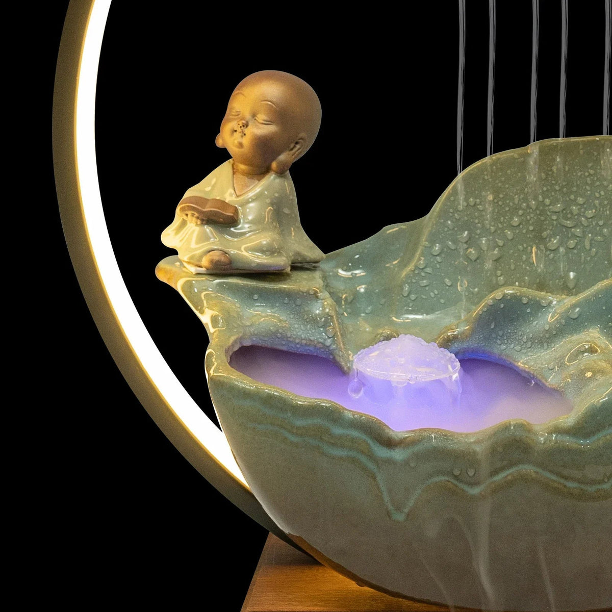 Sikunuo | Waterfall Fortune LED Incense Burner Zen Decor