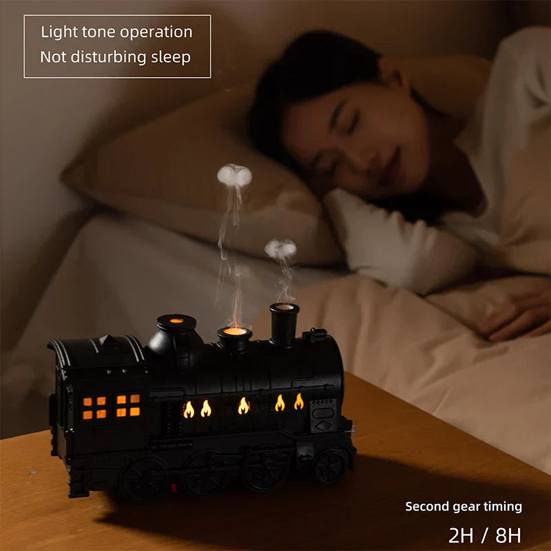 Sikunuo | Mini Train Aromatherapy Essential Oil Diffuser Lamp Decor