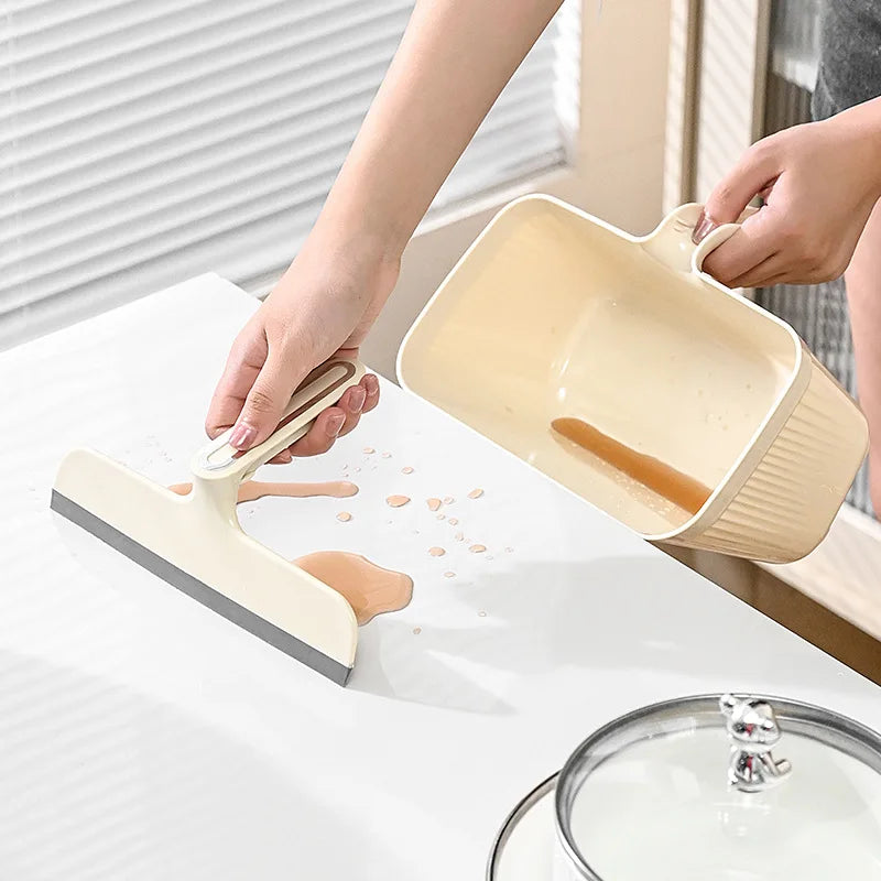 Sikunuo | 2in1 Waste Disposer Scraper Trash Can