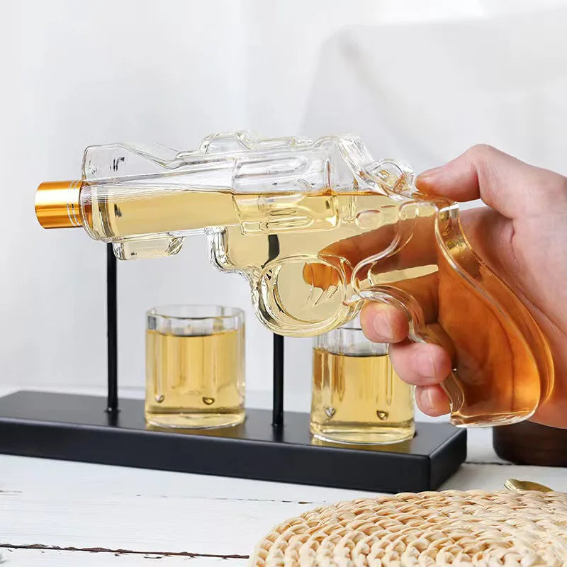 Sikunuo | Unique Revolver Liquor Decanter Set