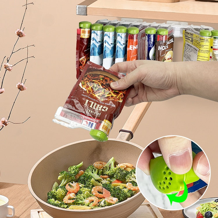 Sikunuo | Wall-Mounted Hang Around Seasoning Station Rack