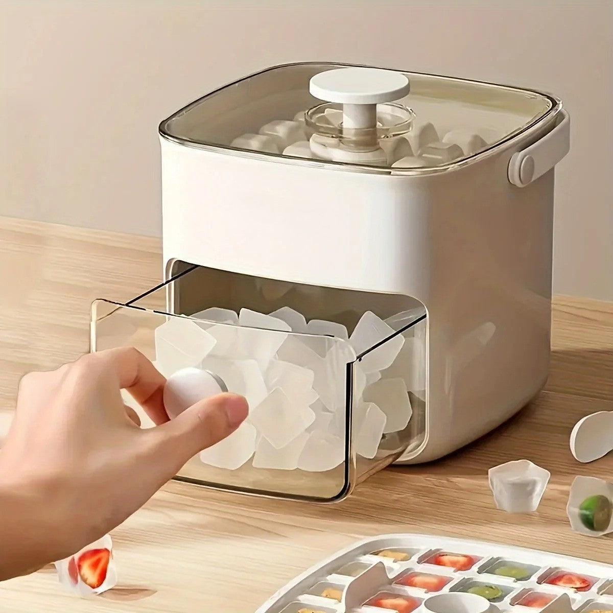Sikunuo | 48-Grid Easy Ice Cube Maker Machine