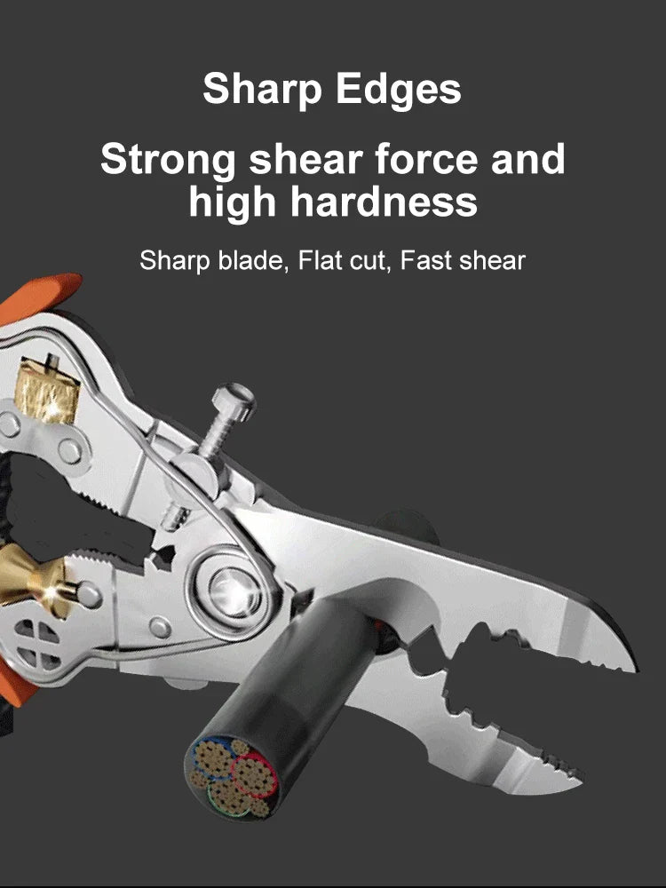 Sikunuo | Heavy-Duty 10in1 Wire Cutter Stripping Pliers